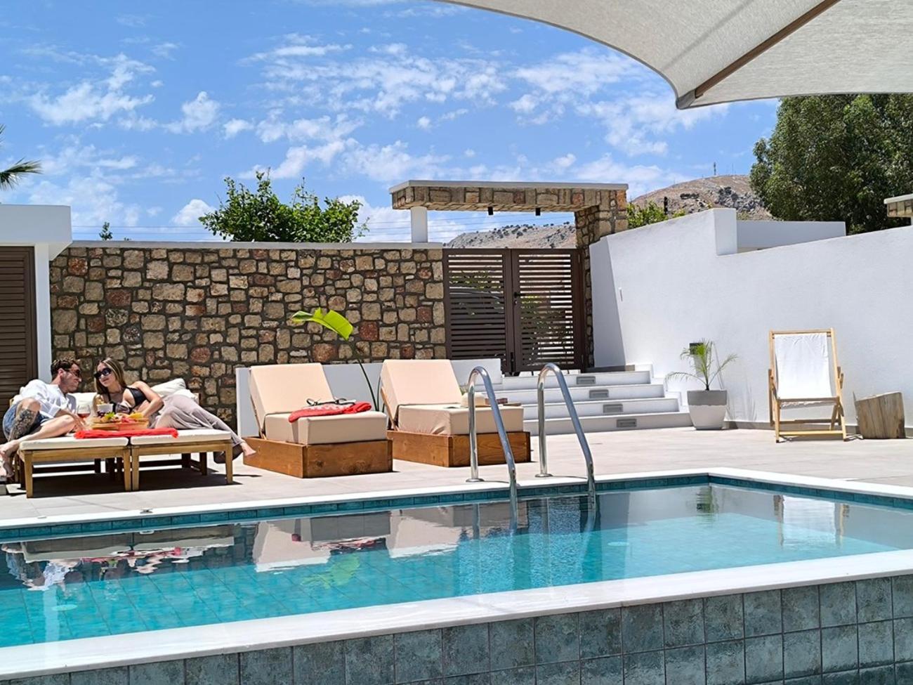Valantina'S & Mannouel Lardos Luxury Villas Екстер'єр фото